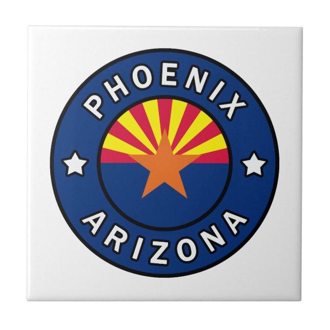 Phoenix Arizona Ceramic Tile (Front)