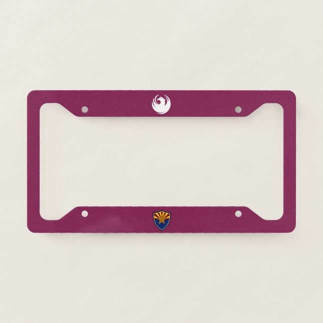 Phoenix (Arizona) City flag License Plate Frame (Front)