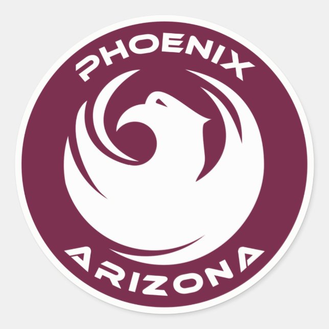 Phoenix, Arizona Classic Round Sticker (Front)