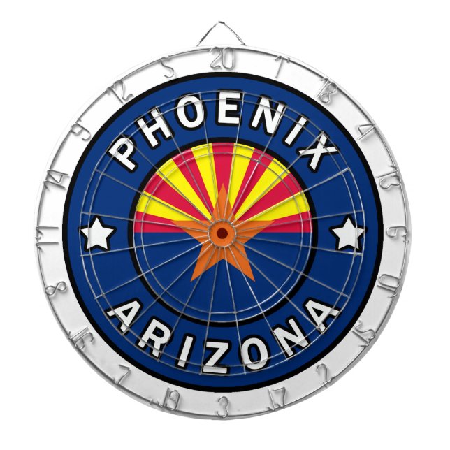 Phoenix Arizona Dart Board (Front)