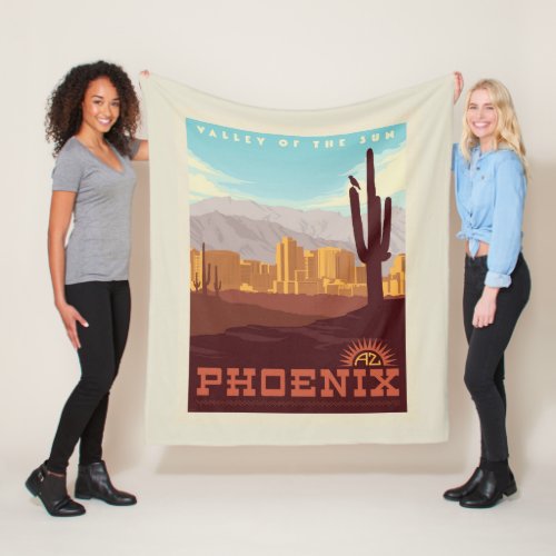 Phoenix Arizona Fleece Blanket