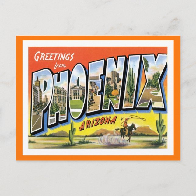Phoenix Arizona Greetings from US City Postcard (Front)