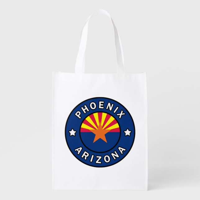 Phoenix Arizona Grocery Bag (Front)