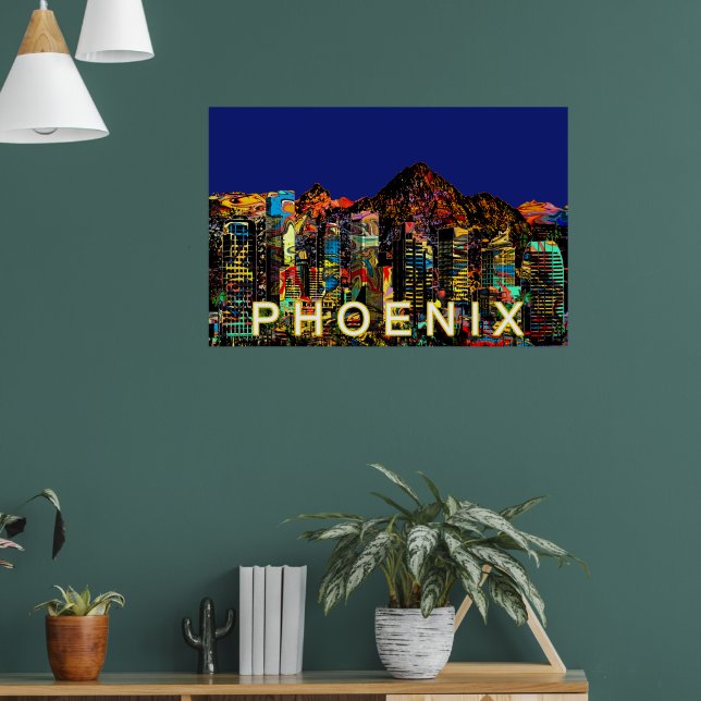 Phoenix, Arizona in graffiti Poster (Living Room 1)