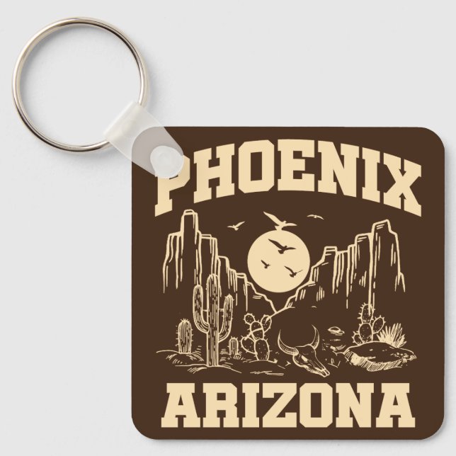 Phoenix,Arizona Keychain (Front)