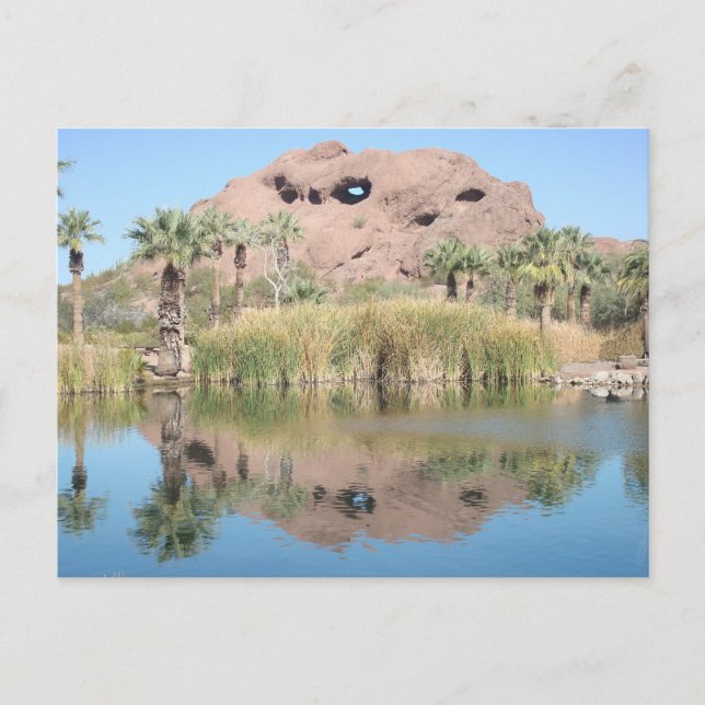 Phoenix Arizona Landmark Photo Hole in the Rock Postcard (Front)