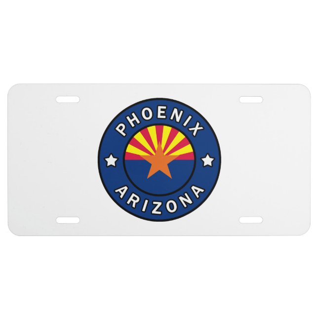 Phoenix Arizona License Plate (Front)