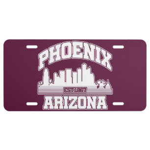 Phoenix,Arizona License Plate