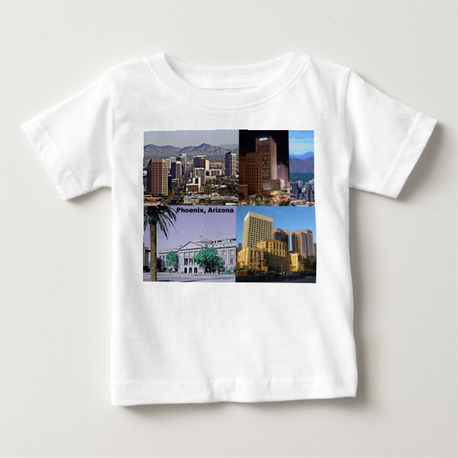 Phoenix Arizona Montage Baby T-Shirt (Front)