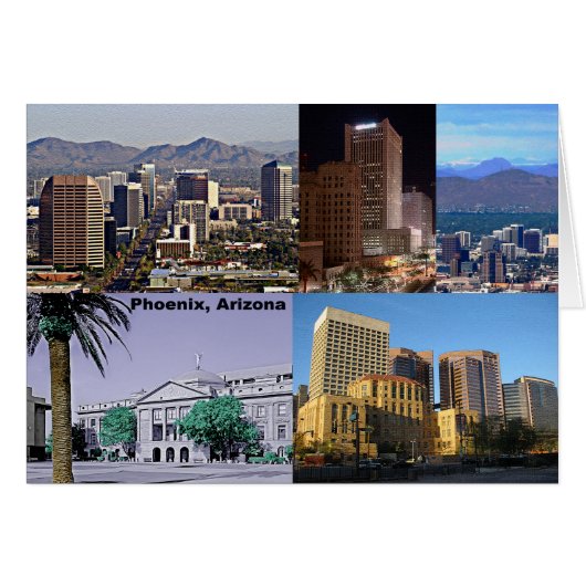 Phoenix Arizona Montage Cards (Front Horizontal)