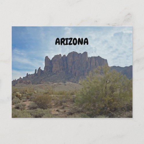 Phoenix Arizona Mountains in the Desert Greeting Postcard