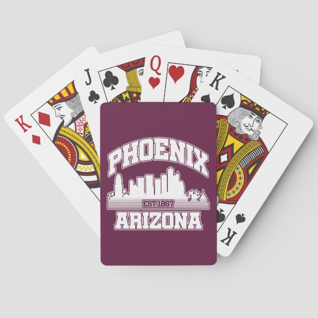 Phoenix,Arizona Poker Cards (Back)