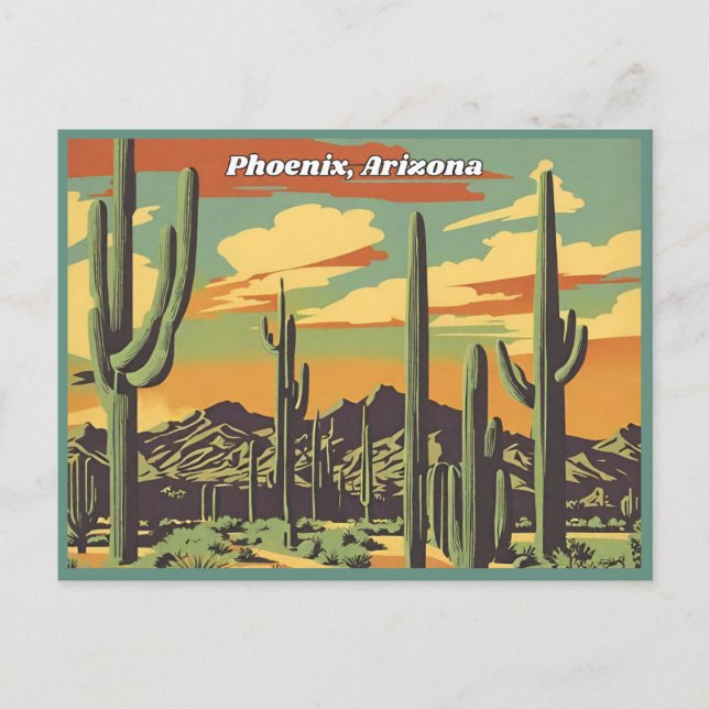 Phoenix, Arizona Postcard (Front)
