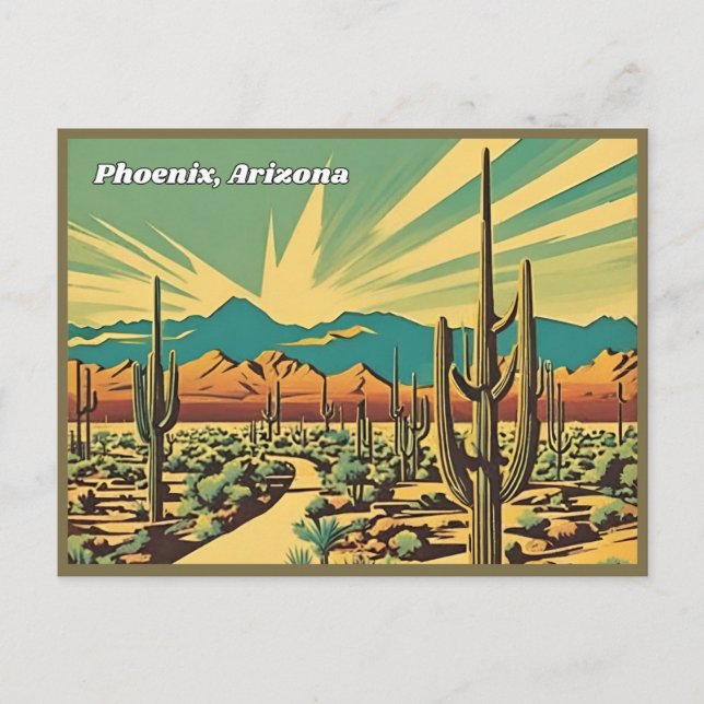 Phoenix, Arizona Postcard (Front)
