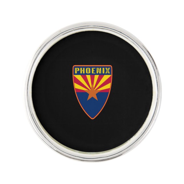 Phoenix Arizona Shield Lapel Pin (Front)