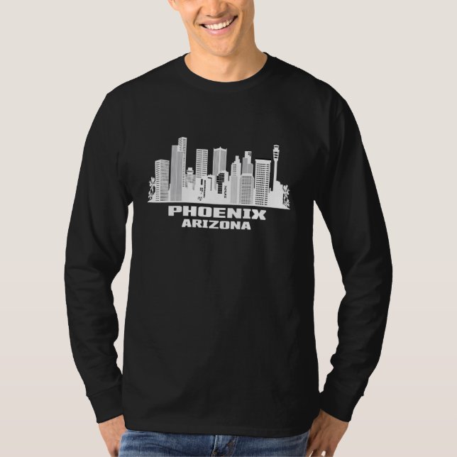 Phoenix Arizona Skyline American Cityscape America T-Shirt (Front)