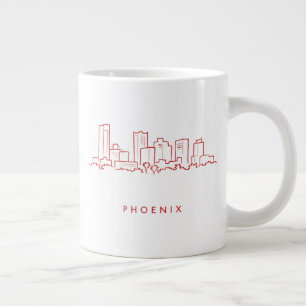 Phoenix Arizona Skyline Giant Coffee Mug