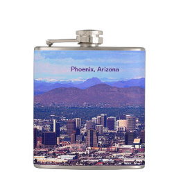 Phoenix Arizona Skyline in Daytime Flask
