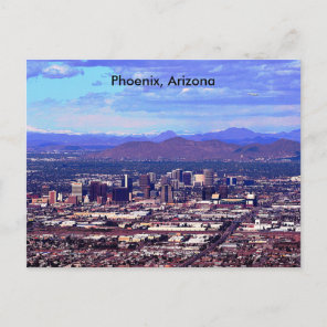 Phoenix Arizona Skyline in Daytime Postcard