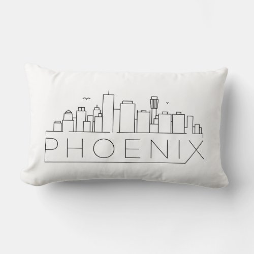 Phoenix Arizona Skyline Lumbar Pillow