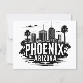 Phoenix Arizona Skyline Postcard