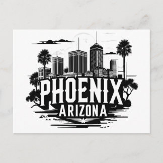 Phoenix Arizona Skyline Postcard