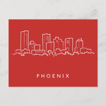 Phoenix Arizona Skyline Postcard