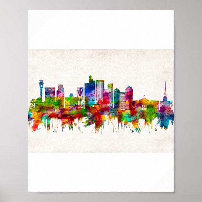 Phoenix Arizona Skyline Poster (Front)