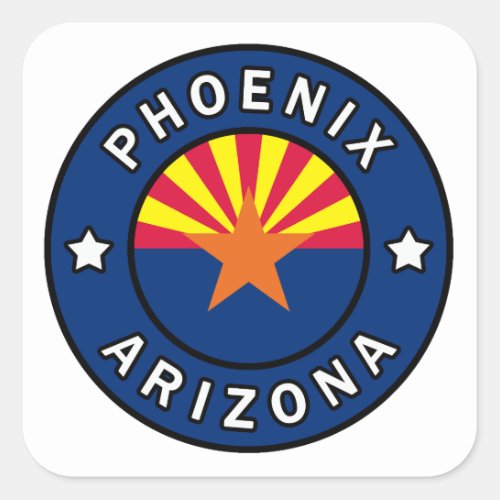 Phoenix Arizona Square Sticker