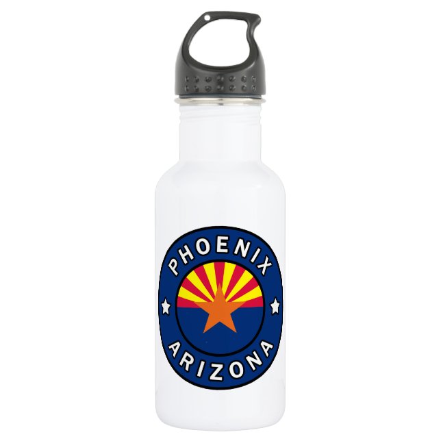 Phoenix Arizona Stainless Steel Water Bottle (Front)
