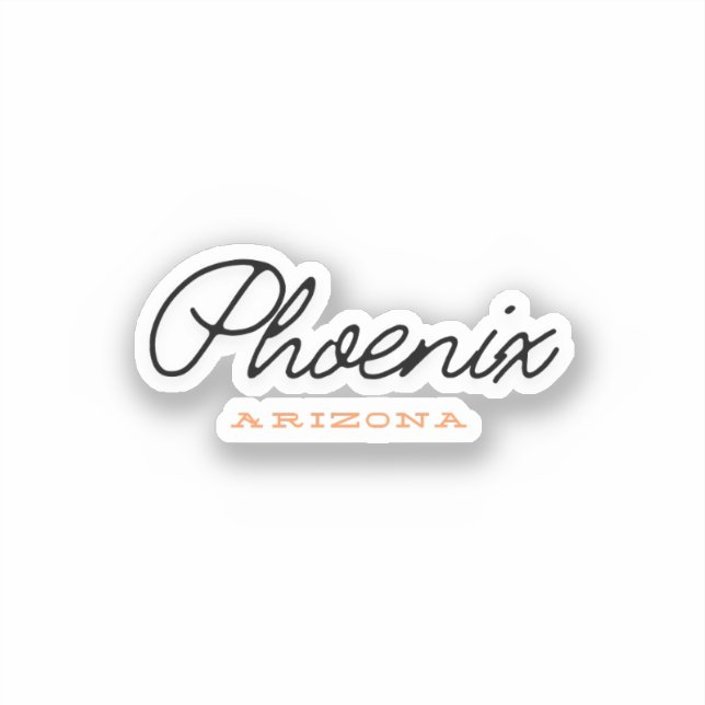 Phoenix Arizona Sticker (Front)