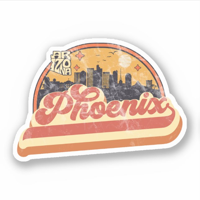 Phoenix, Arizona Sticker (Front)