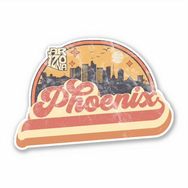 Phoenix, Arizona Sticker (Front)
