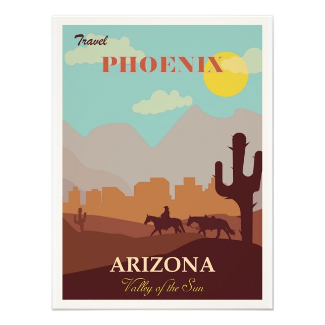 Phoenix Arizona Travel Poster (Front)