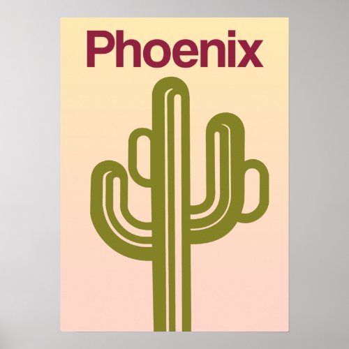 Phoenix Arizona travel poster