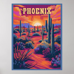 Phoenix, Arizona Travel Poster