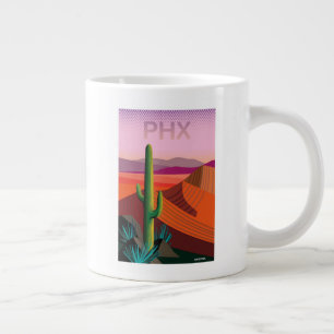 Phoenix Arizona Travel Poster Giant Coffee Mug