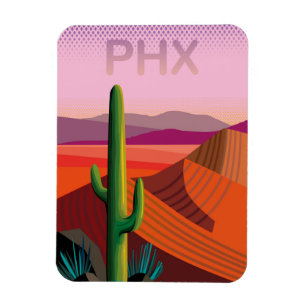 Phoenix Arizona Travel Poster Magnet