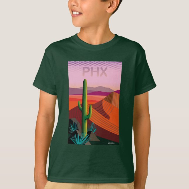 Phoenix Arizona | Travel Poster T-Shirt (Front)