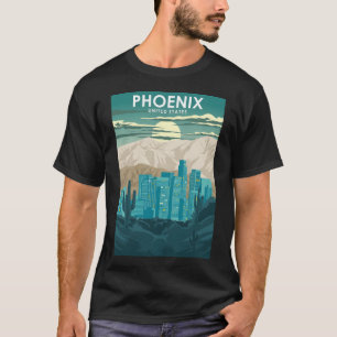 Phoenix Arizona United States Vintage Minimal Retr T-Shirt