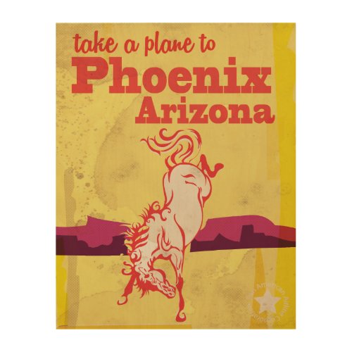 Phoenix Arizona USA Vintage Travel Poster