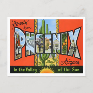 Phoenix, Arizona Vintage Big Letters Postcard