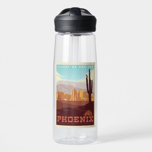 Phoenix, Arizona Water Bottle (Front)
