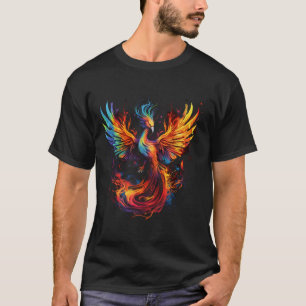 Phoenix Artwork Firebird Reborn Mythical Bird Reju T-Shirt