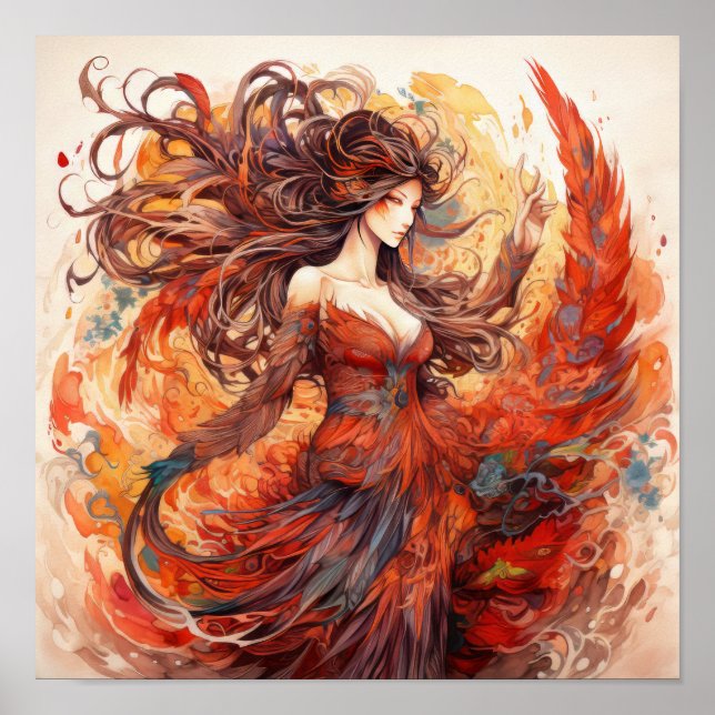 Phoenix Ascendant: Portrait of the Resilient Woman Poster (Front)