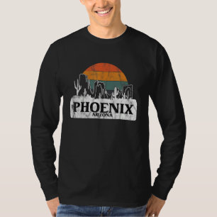 Phoenix AZ Arizona Vintage sunset cactus mountain T-Shirt