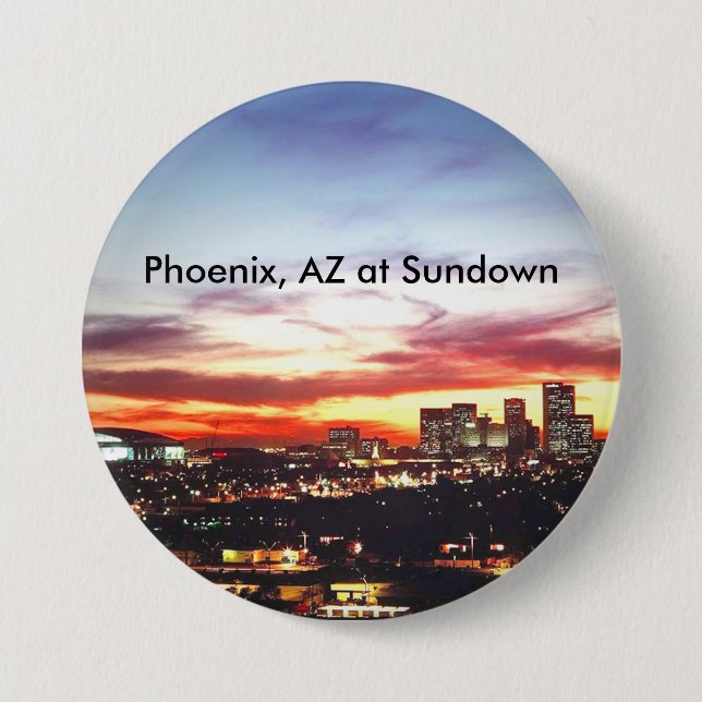 Phoenix, AZ at Sundown Button (Front)