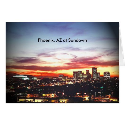Phoenix, AZ at Sundown Cards (Front Horizontal)