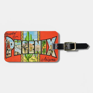 Phoenix AZ Retro Luggage Tag