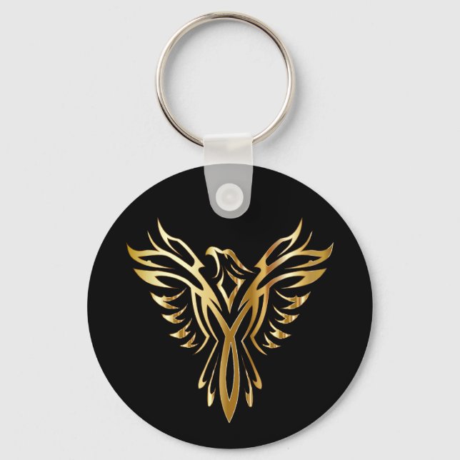 Phoenix Basic Button Keychain (Front)